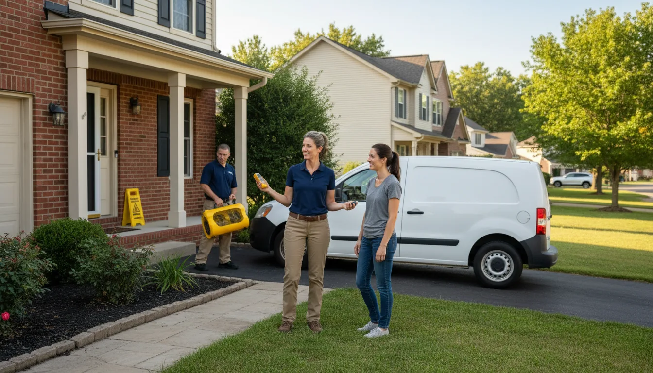 Residential water damage restoration in Kentucky